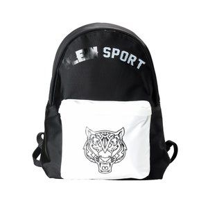 Plein Sport Unisex Logo Print Two Tone "ZAINO EASTPAK" Backpack Bag